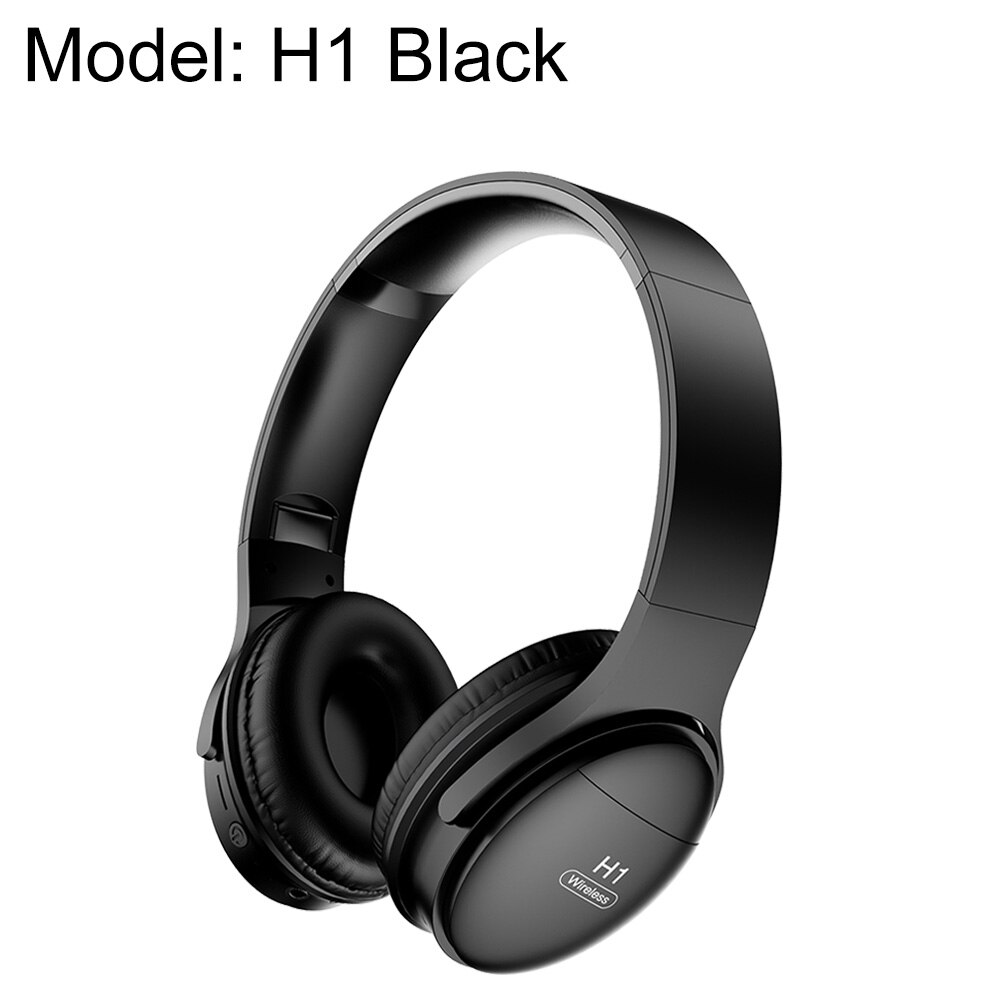 PTM H1 Bluetooth Headphones Wireless Headset Foldable Over-ear Noise Canceling Gaming Stereo Headphone with Mic Support TF Card