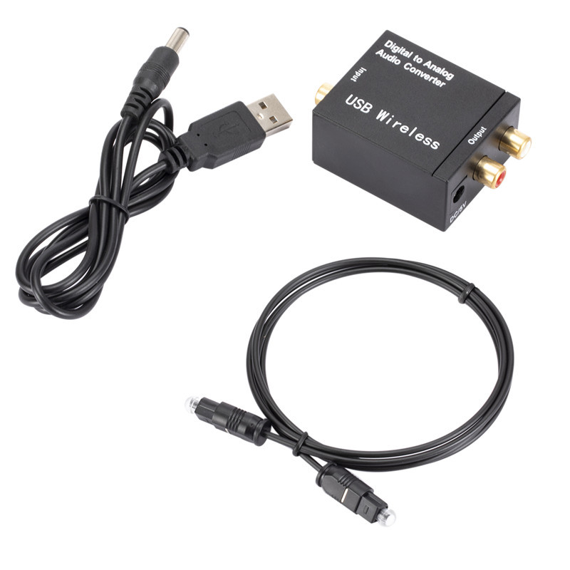 Digitale Audio Analoog Converter Bluetooth-Adapter Optical Fiber Toslink Coaxiale Signaal Naar Rca R/L Audio Decoder dac Versterker: Type 3