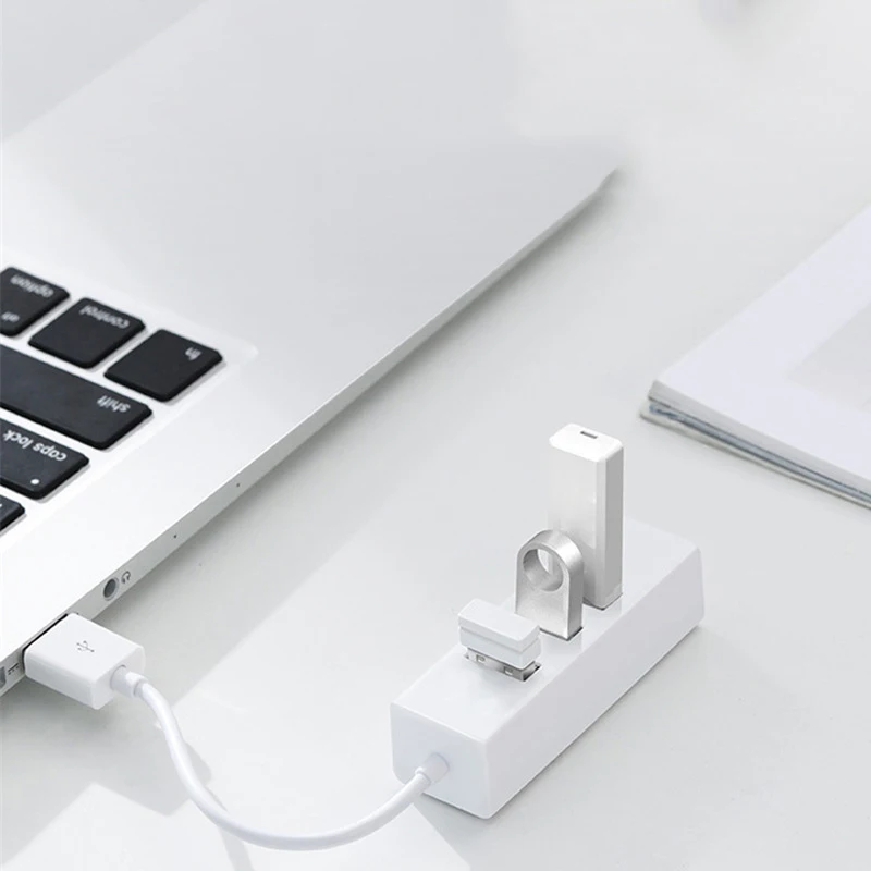 USB 2.0 HUB Voeding HUB 4-poorts USB-adapter voor pc Laptop Computeraccessoires ABS USB-splitter USB2.0