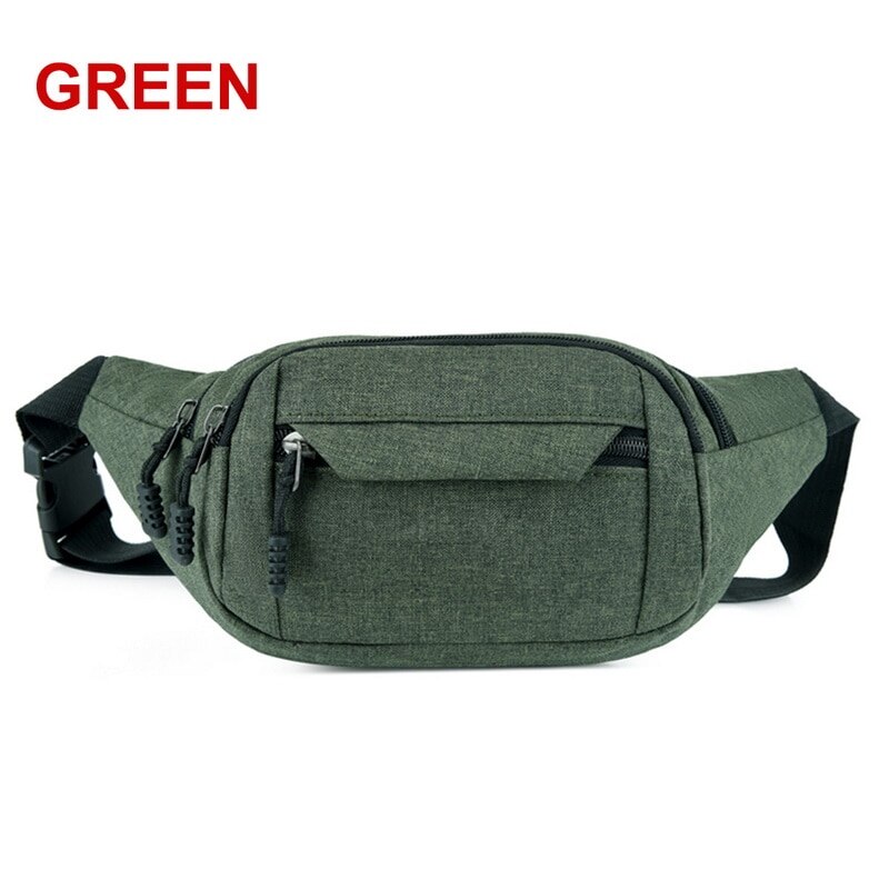 Männer Ich bin Freien Sport Schulter Taschen Taille Tasche Wasserdichte umhängetaschen für Männlichen USB Ladung Gürtel Tasche Reisen Pack: Grün