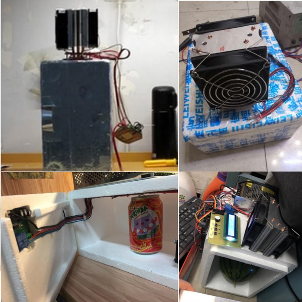 DIY 12V70W Small Water Circulation Electronic Refrigerator Air Conditioner Thermoelectric Cooler Cooling Device