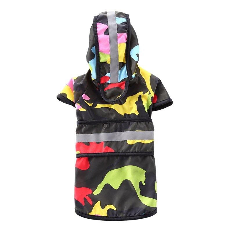Waterdicht Huisdier Regenjas Jas Huisdier Kleren Reflecterende Veiligheid Regenkleding Voor Huisdier Kleine Medium Grote Honden XS-4XL: Black / 4XL