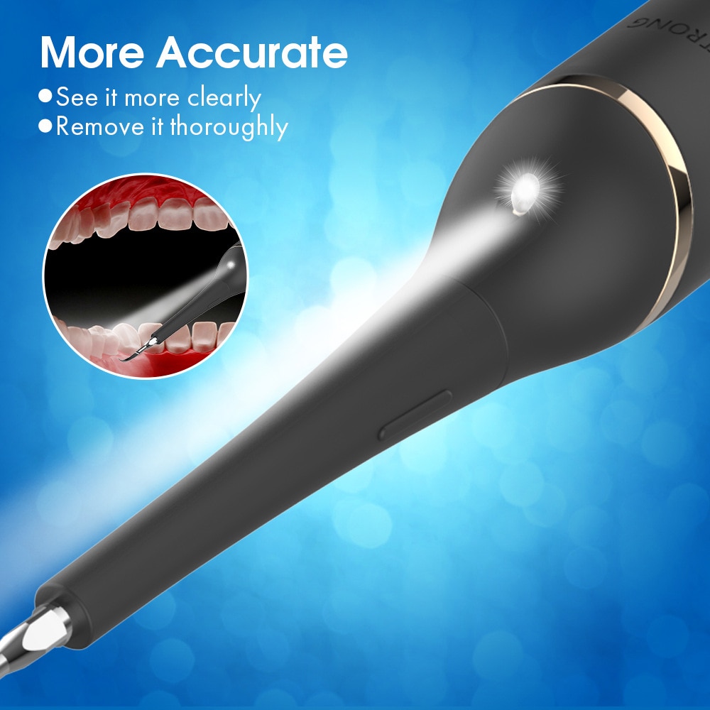 Tandfläckar verktyg dental scaler tandsten tandsten plackborttagning el sonic