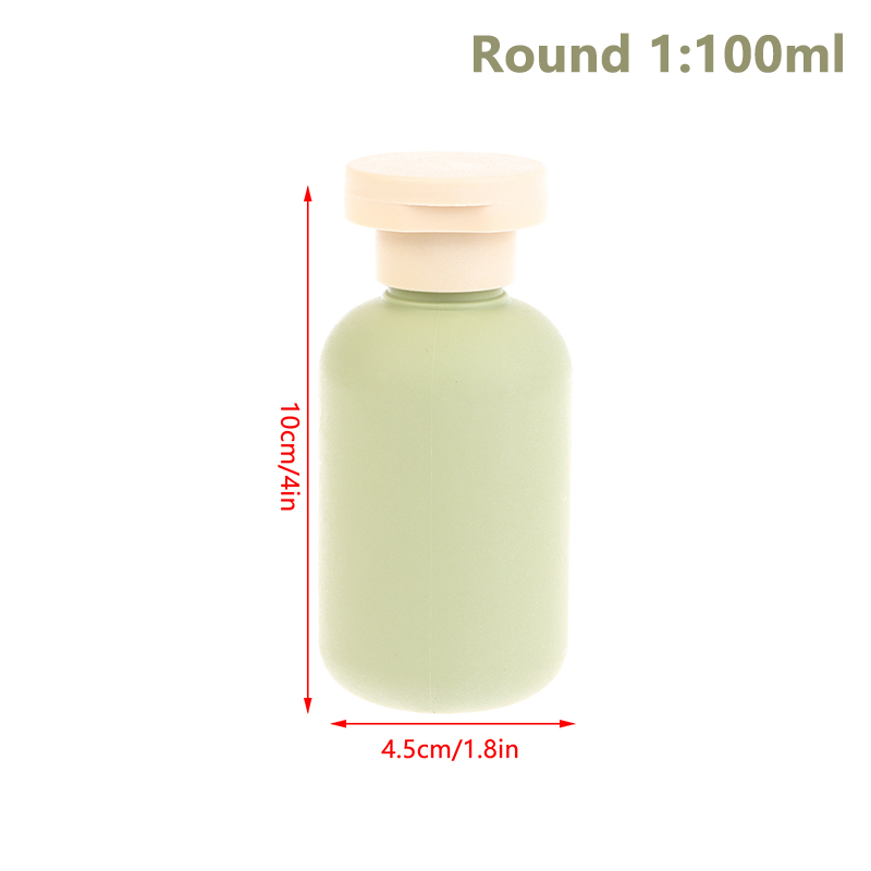 1pcs 100ML-500ML Avocado Green Plastic Shampoo Shower Gel Foaming Soap Dispensers Refillable Bottles Flip Lotion Bottles: light yellow