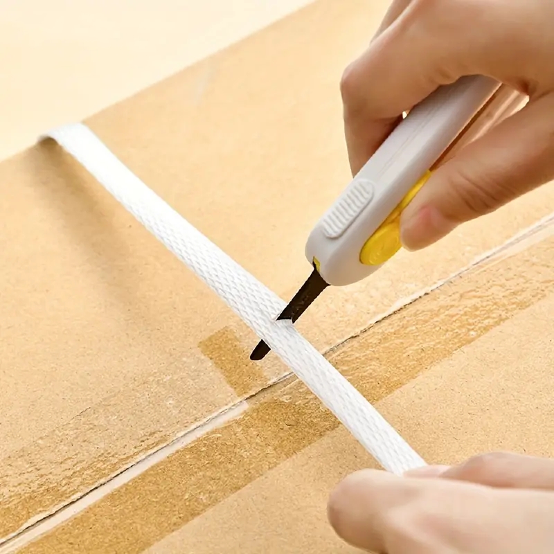 Magnetic Mini Box Cutter Portable Box Cutter Letter Opener And Paper Cutter Retractable Blade Durable ABS Material Box Cutters