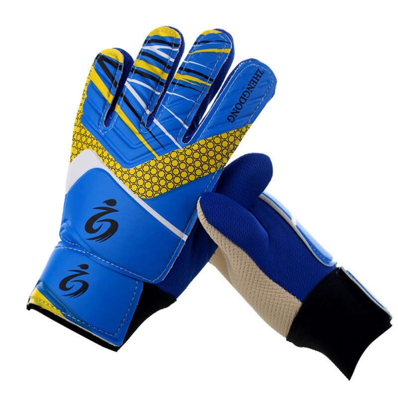 2019 guanti da portiere di calcio traspirante usura dei bambini guanti portiere guanti per il calcio con shin pad вратарские перчатки для футбола: blue / 5