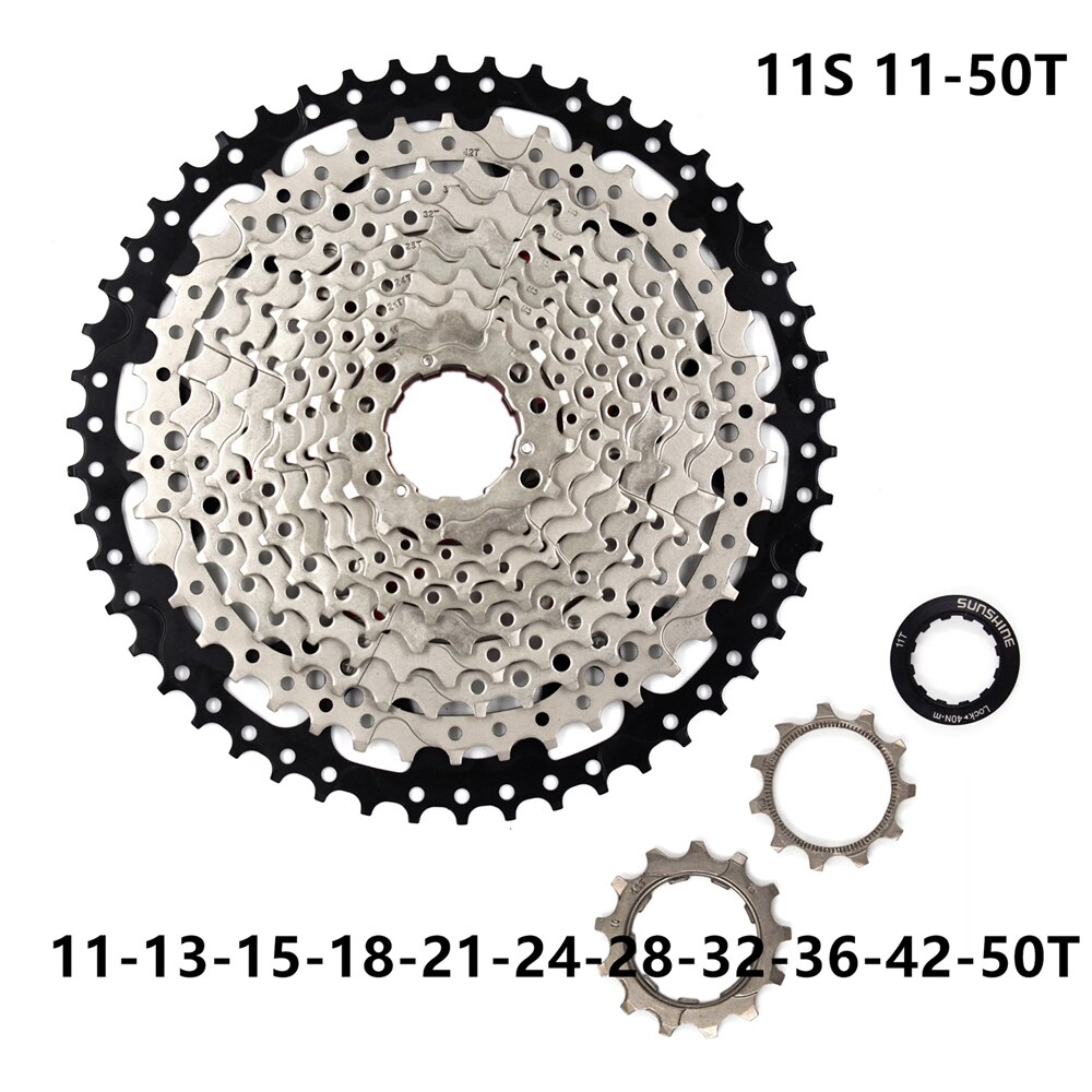 Sole lumière vélo couronne 32 T/34 T/36 T/38 T Cassette 42 T/46 T/50 T 10 vitesses/11 tour libre Cassette Grand Kit