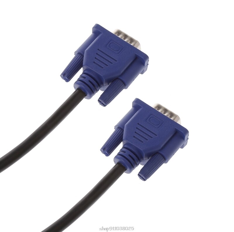 1.5/3/5/10m VGA 15 Pin Male To Male Extension Cable For PC Laptop Projector HDTV N19 20