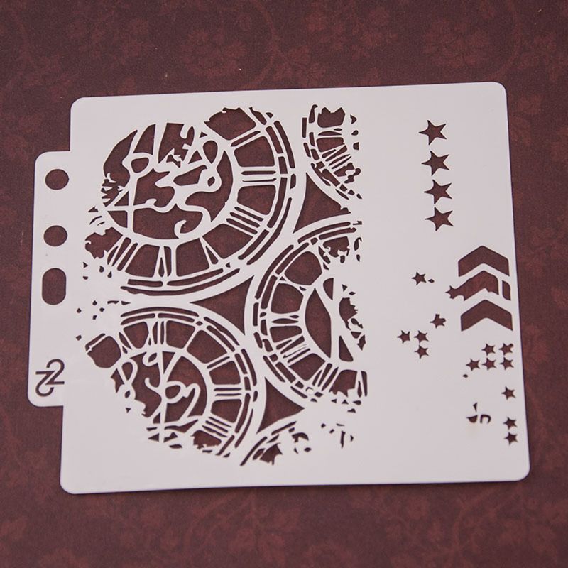 Wheel Stencils Template Painting Scrapbooking Embossing Stamping Album Card DIY Crafts GXMA
