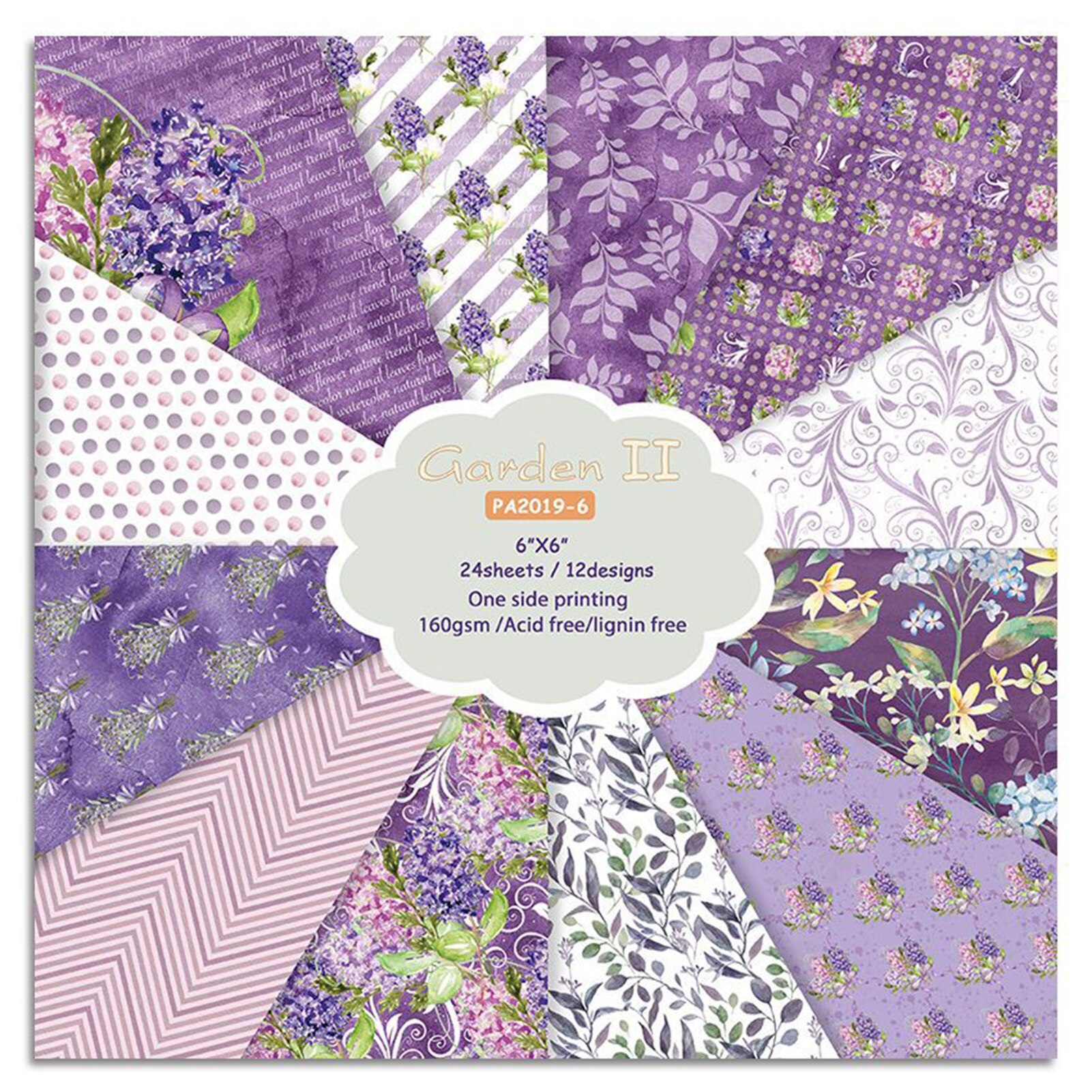 DIY Art Background Paper Pad Scrapbook Paper Pack For Wrapping Photo Album Greeting Cards Boxes Packaging Paper 12 Patterns