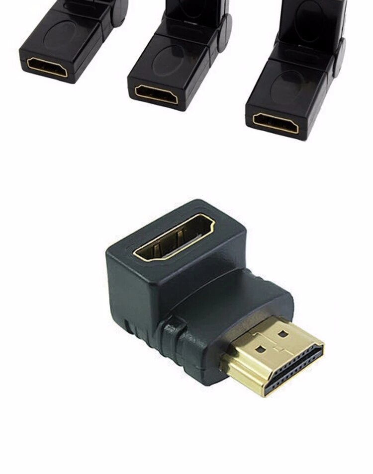 90 degree HDMI Male to Female Connector Adapter Converter