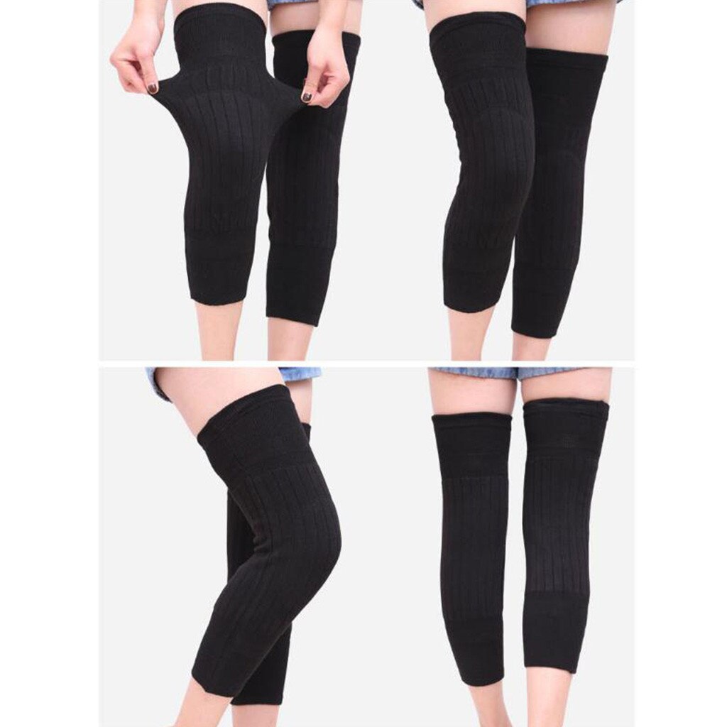2PCS Winter Thermal Knee Brace Leg Warm Sport Leggings Compression Elastic Support Pad Fitness Running Cycling Knee Support#G4