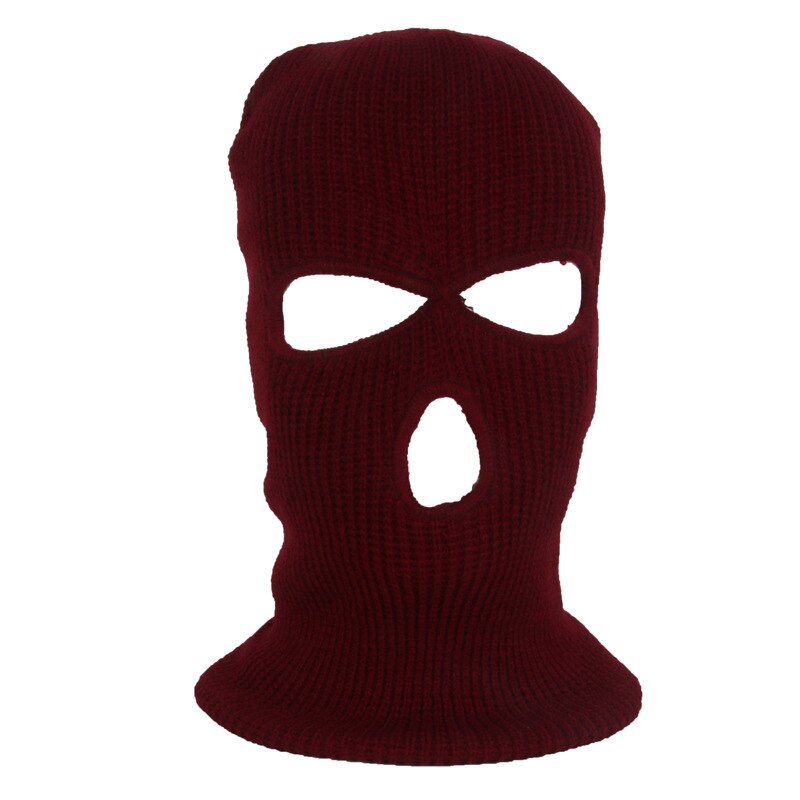 Passamontagna maschera cappello copertura invernale maschera al Neon cappellini di Halloween verdi per feste moto bicicletta sci ciclismo maschere a pieno facciale: Wine red