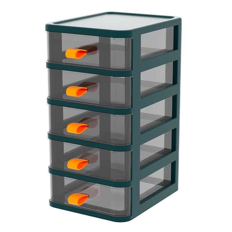 Transparent Desktop Storage Box Drawer Storage Cabinet Plastic Stationary Holder Storage For Jewelry Cosmetic Dust-proof Box