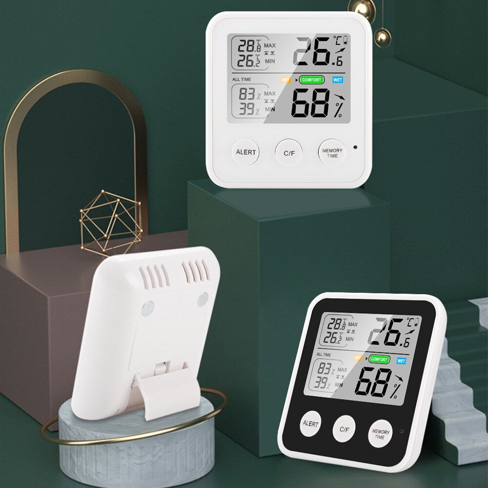 Mini Indoor Thermometer Hygrometer Thuis Digitale Vochtigheid Monitor Thermometer Met Air Comfort Indicator Termometro Градусник