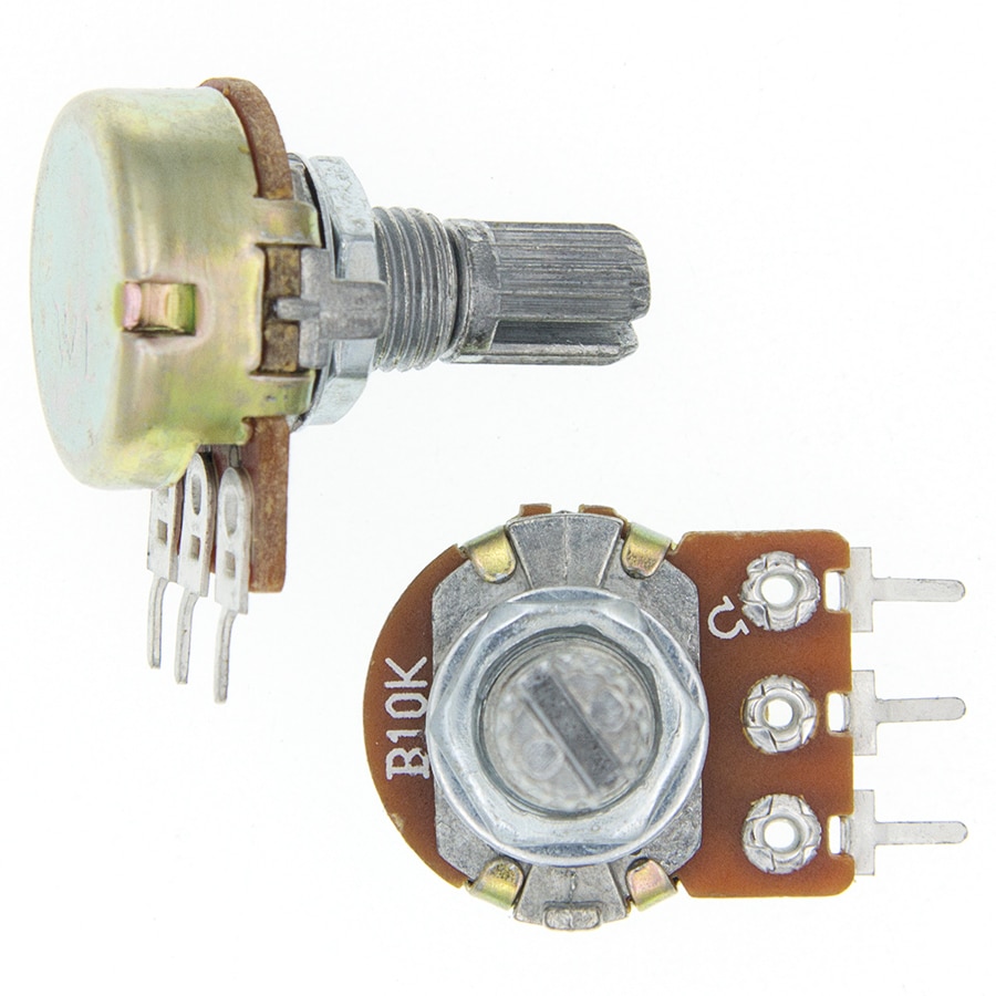 Eixo linear do potenciômetro 15mm de 10 pces wh148 b10k com porcas e arruelas