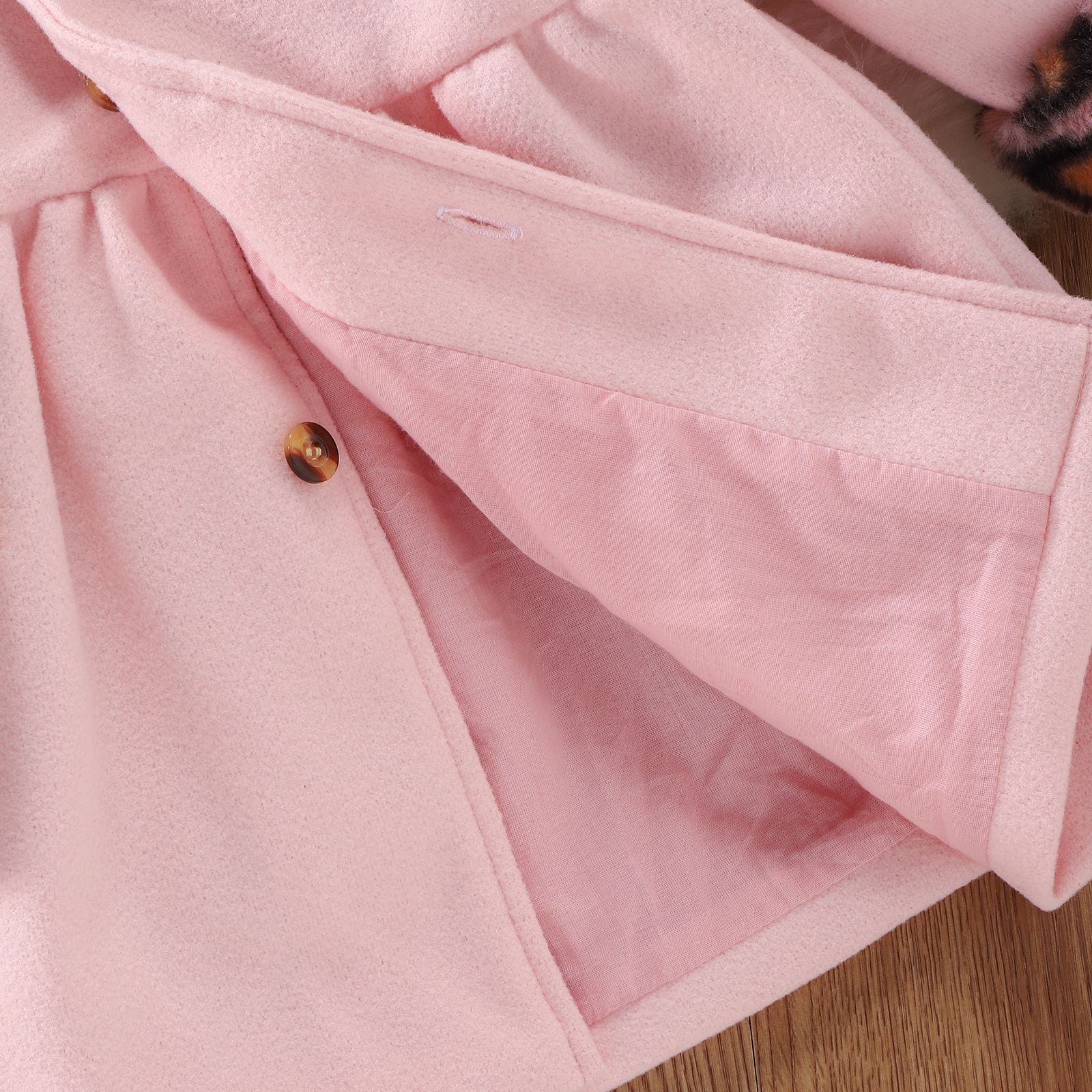 Autunno moda ragazza giacche abiti in cotone giacca per bambini abbigliamento per ragazze collo leopardato Trench lungo in lana