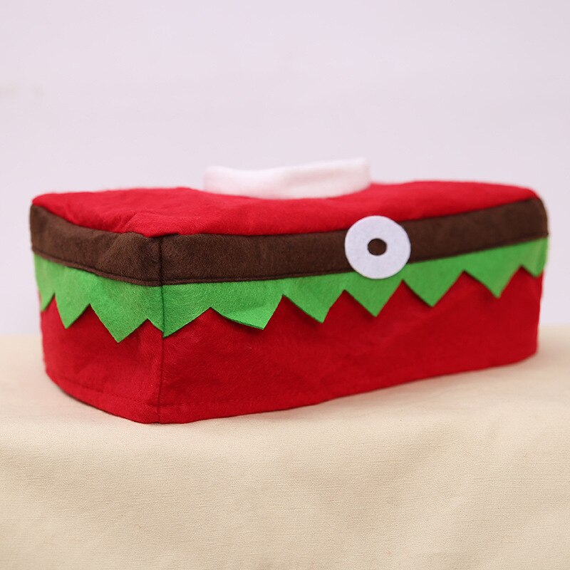 Christmas Velvet Elf Tissue Box Cover Christmas Decorations for Home Table Noel Year Decoration Navidad tissue box