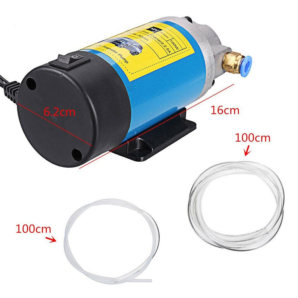12V auto Pompa Olio Pompa Elettrica Del Carburante Pompa a Sifone 100W 1-4l/min Pompa di Trasferimento dell'olio Elettrica Olio estrattore Pompa