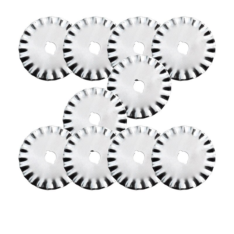 45mm Rotary Fabric Cutter with Different Shapes Extra Blades for Quilting Sewing YU-Home