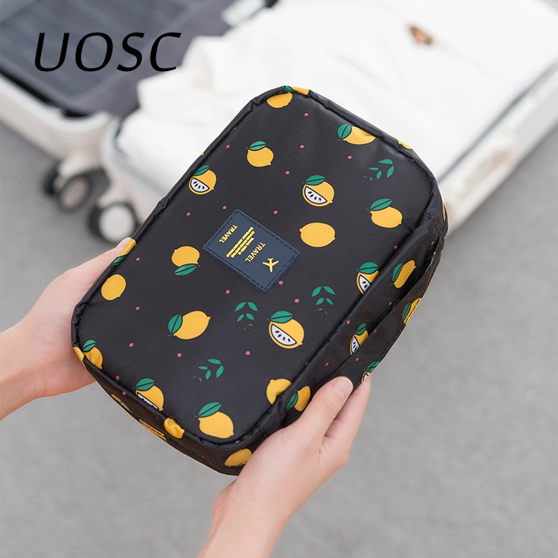 UOSC bolso organizador de cosméticos portátil de viaje, a prueba de agua, para mujer, bolsas de lavado colgantes, bolsa de aseo para hombre, Neceser bonito, maquillaje