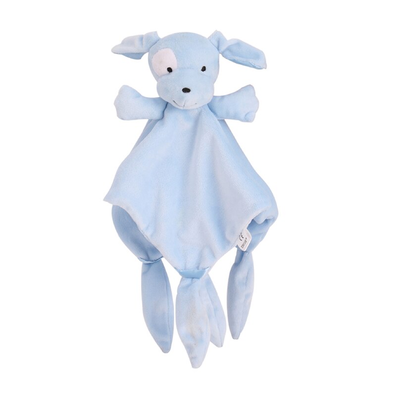 Soft Appease Towel Baby Toys Soothe Reassure Sleeping Animal Blankie Rattles comforter plush Bebes Toys Doll baby towels newborn: blue dog