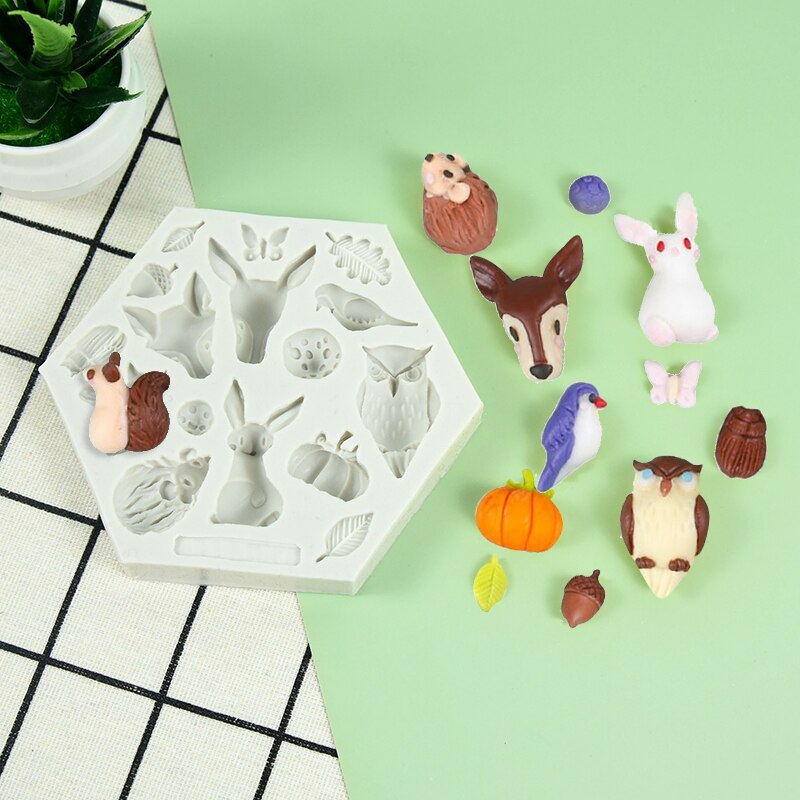 Moule à biscuits en forme d&#39;animaux, forêt, Jungle, tortue verte, feuille, tampon à cookies pour enfants, sauvage, fête d&#39;anniversaire, bricolage, décoration de gâteau: D