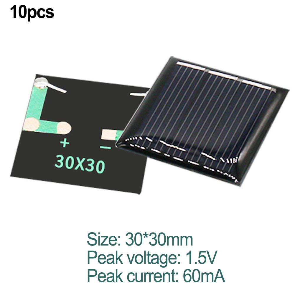 30 mm x 30 mm mini-zonnepaneel Zonnepaneel Compact formaat Eenvoudige installatie Apparaten met laag vermogen Geoptimaliseerde prestaties