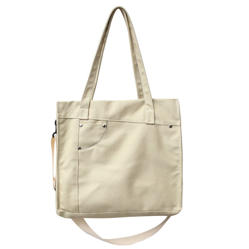 Leinwand Umhängetaschen Für Frauen Luxus Handtaschen Frauen lässig Tragetaschen Schulter Tasche Damen Handtasche: Weiß