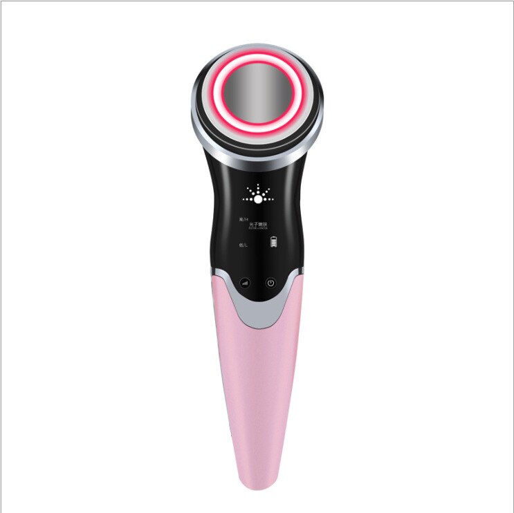 Online Celebrity Celebrity Style IPL Inductive Therapeutical Instrument Warm Facial Part Massage Cleaning Derive Instrument Home: Pink