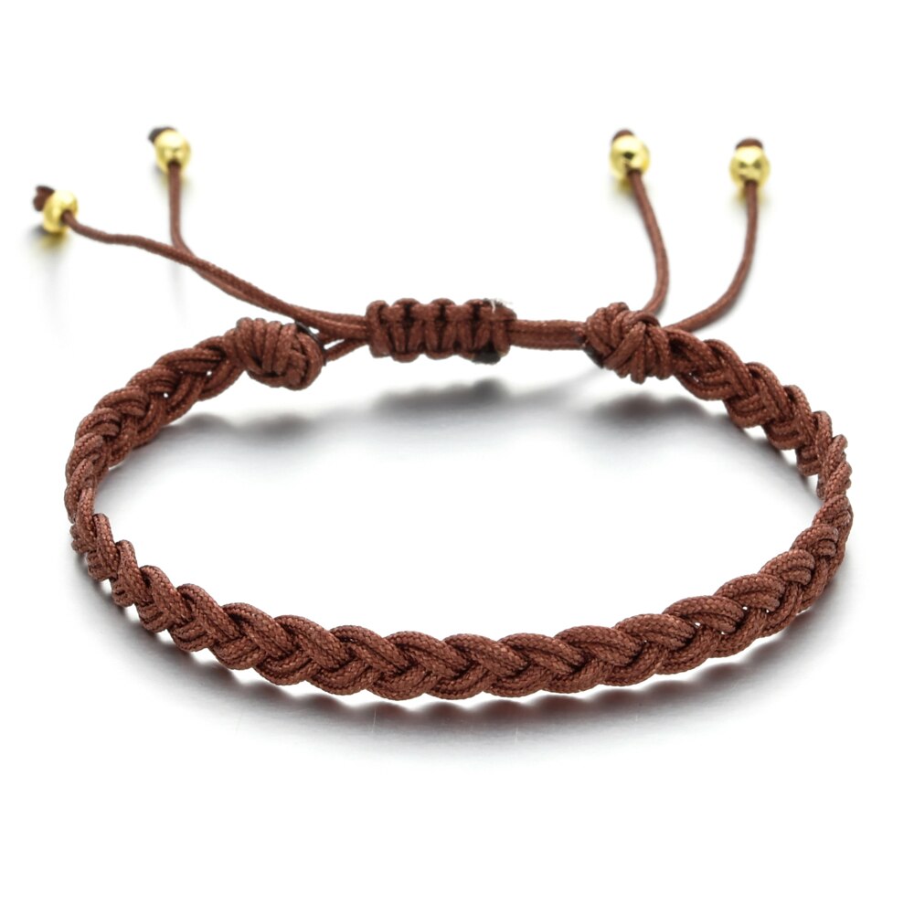 ZMZY Neue Einfache handgefertigt Seil Boho Gewinde Glück Seil Armbinde &Ampere; Armreifen Für Frauen Männer Freundschaft gewebte Regenbogen Armbinde: SL932