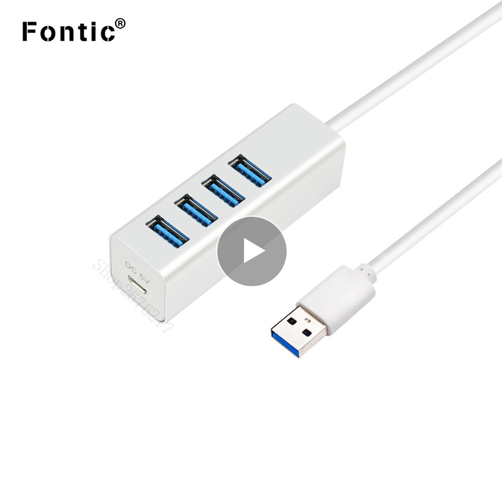 Centrum usb 3.0 z 4 portami, aluminiowy, przenośny Centrum otg, rozdzielacz usb robić laptopa prochowiec, komputera stacjonarnego, tabletu i innych akcesoriów komputerowych