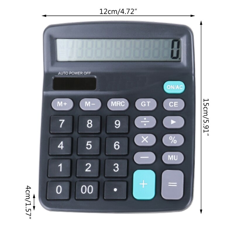 Battery +Solar Power Calculator Large Screen Financial Accounting Tools K5DB