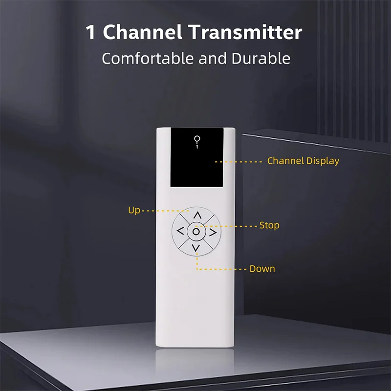 Electric Curtain Single Channel Control RF433 Wireless Remote Controller for Motorized Projector Screen Spare Part A-OK Motor