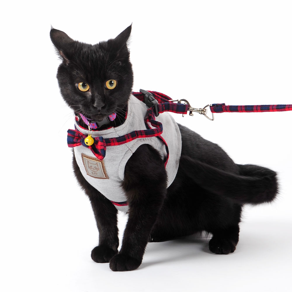 Hoopet Cat Collar Harness Leash Adjustable Nylon Soft Breathable Air Nylon Mesh Puppy Dog Pet Cat Harness and Leash Set