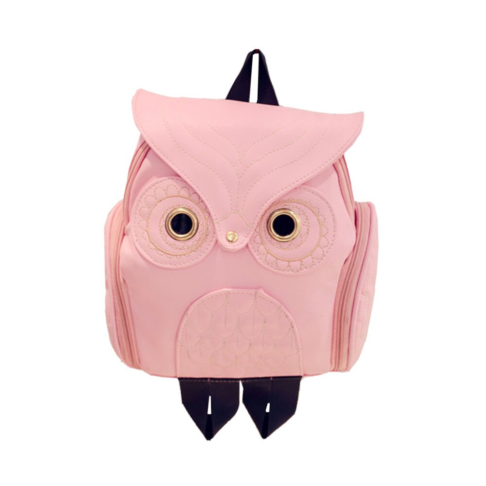 Hibou sac à dos adolescentes sacs d'école mignon dessin animé hibou sac à dos femmes école sac à dos pour femmes en cuir sac Mochila Mujer # T1G