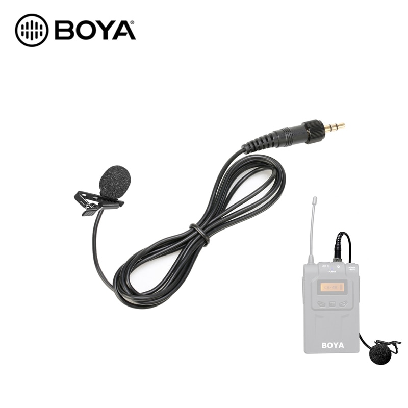 BOYA Lapel Lavalier Microphone for Sennhaiser BY-WM6 BY-WM8 Pro K2 K1 TX8 Pro Wireless Microphone System Transmitter Accessories