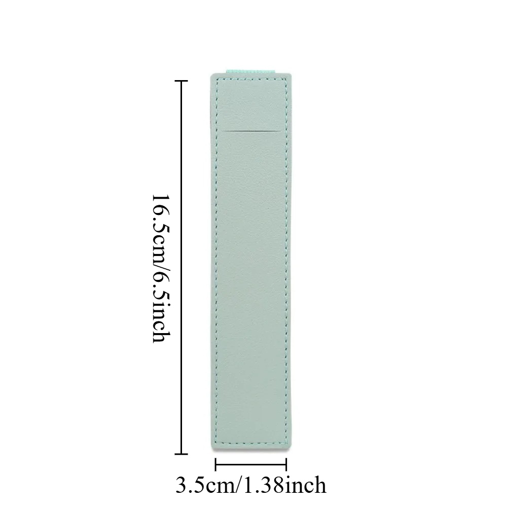 Leren Pennen Etui - Elastische Gesp Notitieboek Hoes - School & Kantoor Schrijfwaren: Geel