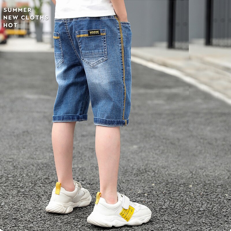 DIIMUU Capretti del Ragazzo di Shorts Bambini Denim Shorts Bordo shorts Plus Size 4-13 Anni di Estate Dei Ragazzi Breve Tratto jeans Casual Pantaloni: 4T
