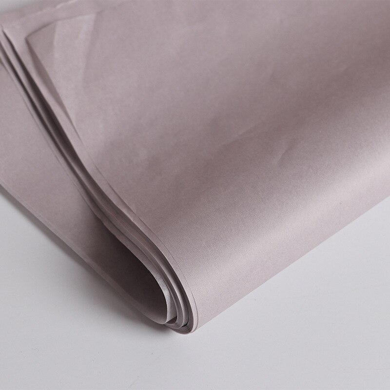 40pcs Tissue Paper 75*52CM Craft Paper Floral Wrapping Scrapbooking Paper Decorative Flower Paper Home Decoration Party: Light khaki