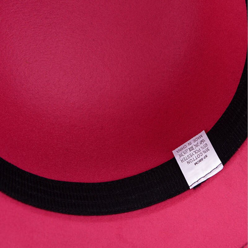 Bingyuanhaoxuan herfst winter imitatie wollen muts grote zonnehoed fedora hoed voor dames dames snapback hoeden