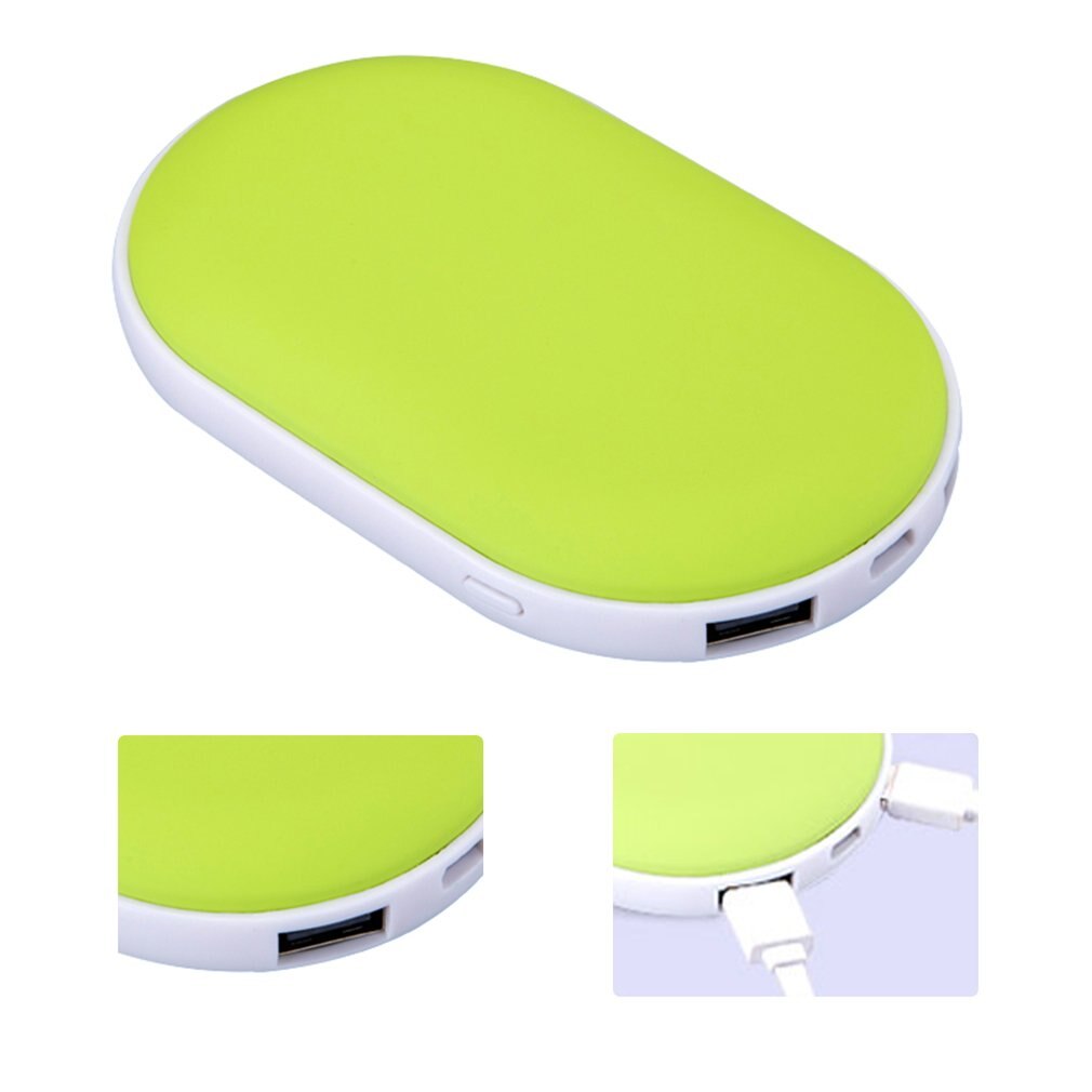 7800mah Cute USB Rechargeable Macaron Electric Hand Warmer Heater Travel Handy Long-Life Mini Pocket Warmer