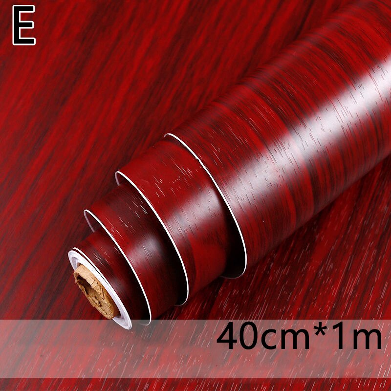 1M Waterdicht Hout Vinyl Behang Roll Zelfklevende Contact Papier Deuren Kast Desktop Moderne Meubels Decoratieve Sticker: E