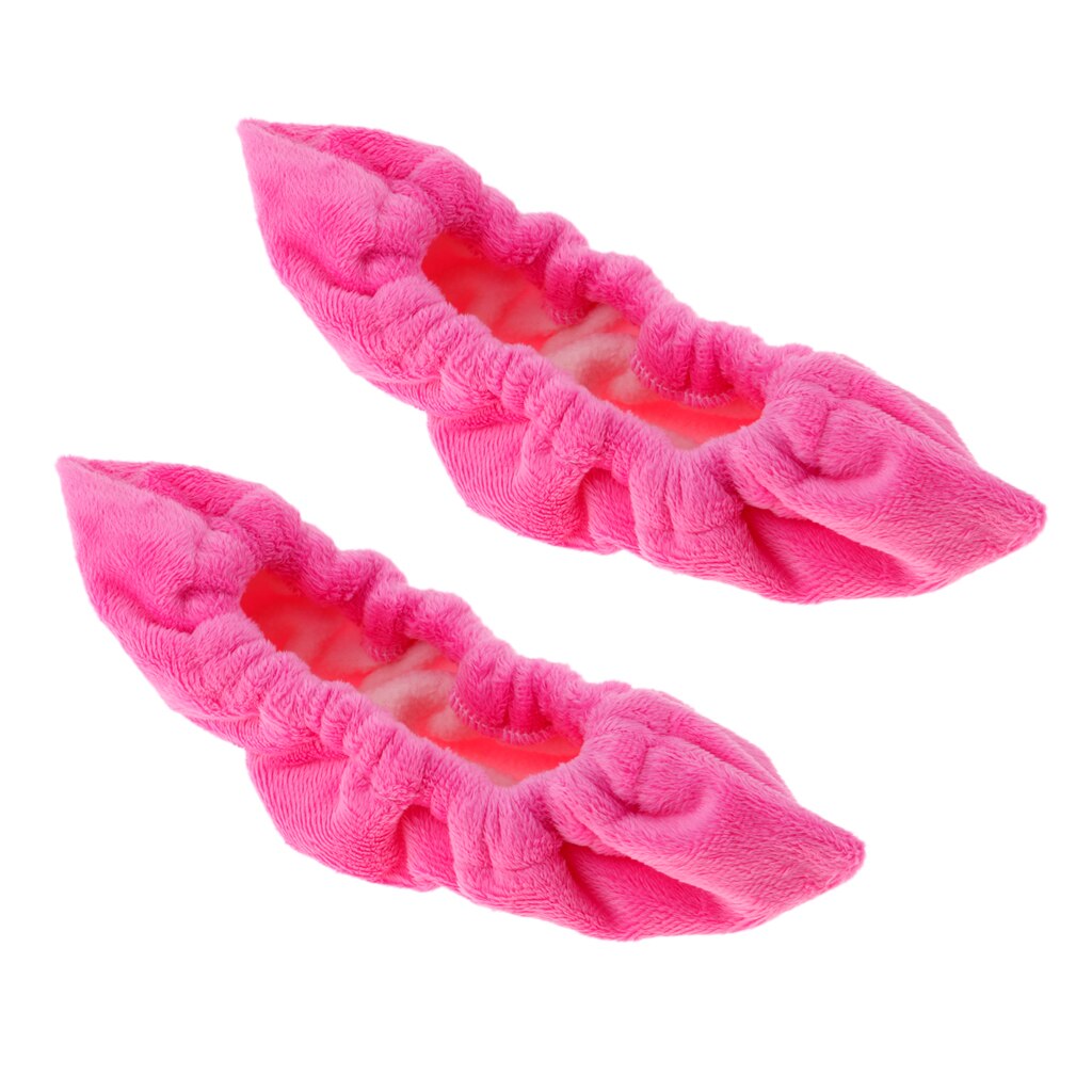 Protège-lame en tissu éponge doux pour patins de Hockey sur glace, 1 paire: Pink