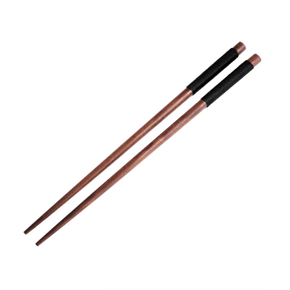 Natural Bamboo Wood Chopsticks Healthy Chinese Carbonization Reusable Kitchen Sushi Food Stick Tableware Sushi Chopstick: blacklinedark