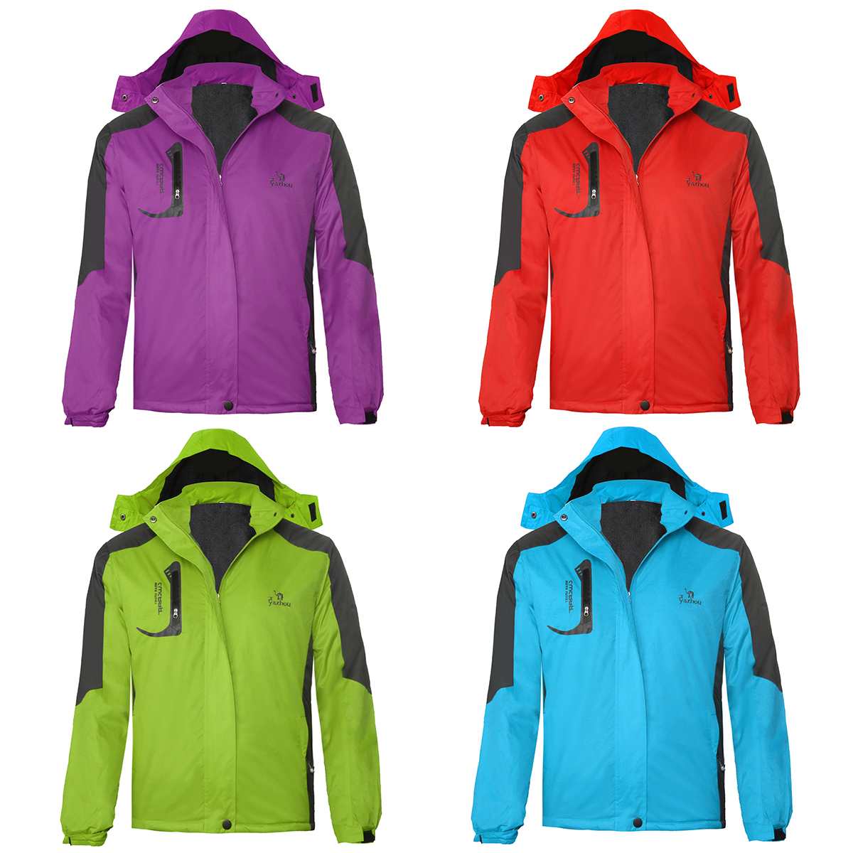 Waterproof Ski Jacket Women Fleece Lined Snow Coat Outdoor Hiking Snowboard Windproof Snowboard Fleece Jacket Winter Snow Male