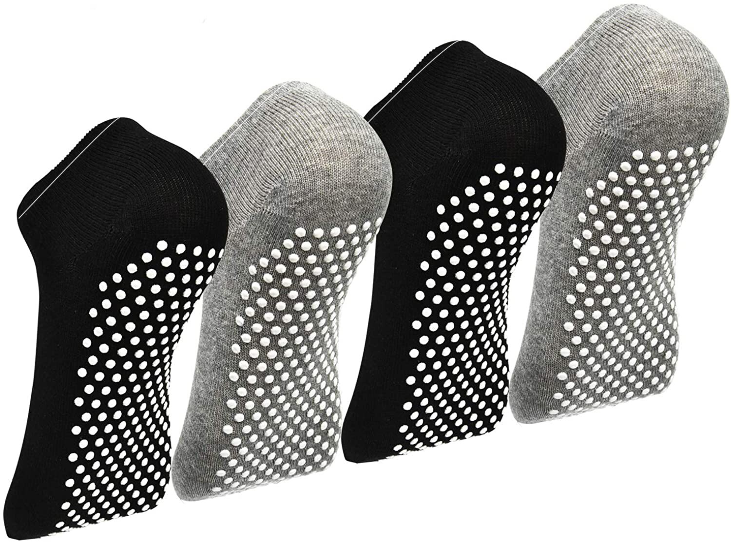 Chaussettes de Yoga pour femmes, lot de 4, antidérapantes, pour Ballet, Trampoline, gymnastique: 4pairs c