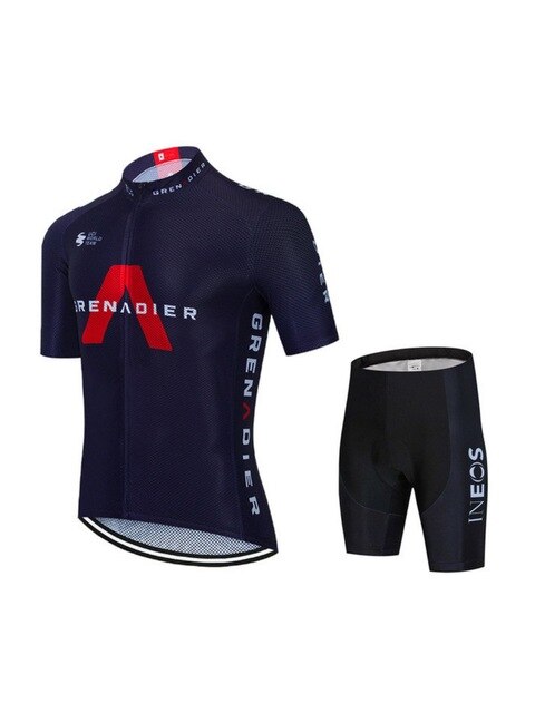 verano ciclismo traje de manga corta de los hombres pantalones cortos traje de montaña ropas para ciclismo bicicleta de carretera bicicleta engranajes: Azul / S