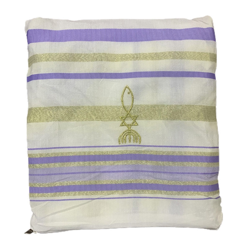 Messiansk tallit bönesjal för kvinnor och män tallit bönesjal talitnia: Ljuslila