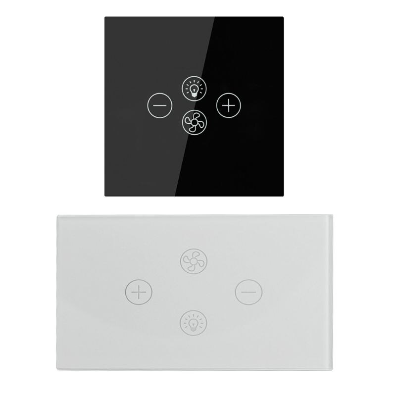 Smart wifi blæser lysafbryder eu / us loftsventilator lampe switch timer indstilling
